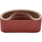 Bande abrasive pour ponceuse - mich - 100x610 mm - assortiment de grains - 15 pi�ces - grains 80 / 120 ...