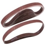 Bande abrasive sourcing map 12pcs 13mm x 455mm 240 grains bandes abrasives oxyde aluminium pour polisage ...