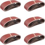 Bandes abrasives en tissu25 pi�ces610 x 100 mmmixpack(5 x grain 40 / 60 / 80 / 120 / 180chacun)pour ponceuses ...