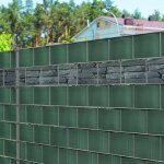 Bandes brise - vue 35 m�tres occultant clips de fixation inclus ardoise 19 cm x 35 m