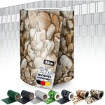 Bandes brise - vue 35 m�tres occultant clips de fixation inclus pierre 19 cm x 35 m