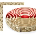 Bandes d�coratives murales flexibles bandes d�coratives murales autocollantes diy moulure champagne or ...