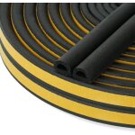 Joint d�tanch�it� d - profil 9�6 mm en epdm mousse adh�sif puissant insonorisant ? lot de 2