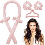 Bandeau pour bigoudis sans chaleur en satin boucler les cheveux sans chaleur pendant la nuit bigoudis ...