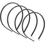Bandeaux bandeaux de cheveux 4 pices en plastique antidrapant peigne  dents minces bandeau maigre ...