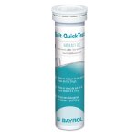 Bandelettes danalyse spciales piscine au sel salt quick test bayrol