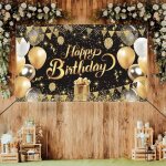 Banni�re danniversaire de voeux d�coration de f�te affiche banni�re joyeux anniversaire pour hommes et ...