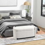 Neuf banquette canap� - lit avec rangement banquette rembourr�e avec couvercle ext�rieur velours tabouret ...