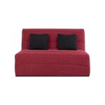 Banquette convertible bz esteban - relaxima - couchage 160 x 200 cape framboise