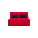 Banquette convertible bz salma - relaxima - couchage 140 x 190 pearl rouge
