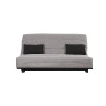 Banquette convertible clic clac scoty - relaxima - couchage 130 x 190 rangement intgr cape gris