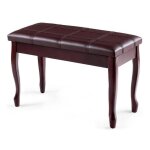 Banquette tabouret pour piano - relax4life - 2 places - compartiment de rangement - coussin en eponge ... Banquette tabouret pour piano - relax4life - 2 places - compartiment de rangement - coussin en eponge ...