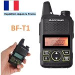 Neuf baofeng bf - t1 mini talkie - walkie fm radio uhf 400 - 470mhz casque compris - fonctionner avec ...