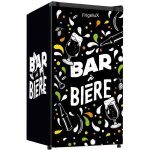 Bar � bi�re - frigelux - bab89ne - 1 porte - 88 l - classe e - 45 x 49 x 831 cm - noir avec sticker
