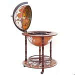 Bar de salon mcw - d86 � 45cm roulant bois deucalyptus