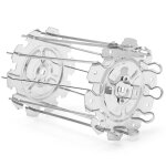 Barbecue en acier en m�tal r�tissoire r�tissoire brochettes aiguille cage four kebab fabricant gril
