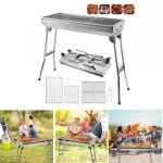 Barbecue � charbon en acier inoxydable - xuanyu - gril pliant portable gril sur pied - pour le camping5 ...