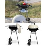 Barbecue � charbon - livoo - � 41 cm - beige - hauteur 695 cm
