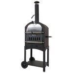 Barbecue au charbon de bois mcw - n15 acier noir laqu� haute temp�rature
