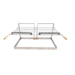 Barbecue à charbon encastrable grille et support vesta pour cheminée ou barbecue 60 x 40 modèle double ... Barbecue à charbon encastrable grille et support vesta pour cheminée ou barbecue 60 x 40 modèle double ...