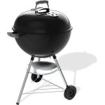 Barbecue � charbon - weber - bar - b - kettle - �57 cm - thermom�tre int�gr� - acier �maill� - 9 couverts ...