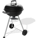 Barbecue � charbon - weber - compact kettle - �47 cm - acier �maill� - clapet da�ration - 6 couverts ...