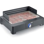 Barbecue lectrique - ebbq - 2200w - grille en inox - pare - vent amovible - bac  eau