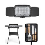 Barbecue �lectrique - livoo - 2200w - surface de cuisson 395 x 24 cm - thermostat ajustable