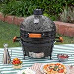 Barbecue fumoir en c�ramique - create - bbq kamado - polyvalent - �conomie de charbon