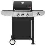 Barbecue gaz � 3 br�leurs avec br�leur lat�ral - royal gourmet - gril � gaz de puissance 10 kw avec 2 ...