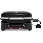 Barbecue + plancha - �lectrique - weber - lumin - 22kw - acier �maill� - espace de cuisson 33 x 49 cm ...