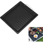 Barbecue plaque de gril  la pole pole  griller et cuire en tournant la plaque en fonte plaque  pizza ...