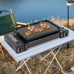 Barbecue portable - cuisinire  gaz pour barbecue - barbecue extrieur - cuisinire  deux feux avec ...