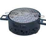 Barbecue ptit grill acier gris anthracite