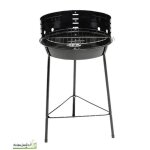 Barbecue rond noir en acier flam �29 cm charbon de bois