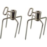 Barbecue rotissoire fourchette brochettes  accrocher avec vis de pour?: env. 1 de tourne broche de diamtre ...