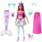 Barbie coffret poupe il tait une fois transformable en sirne ou royal bb dragon et licorne  partir ...