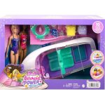 Coffret barbie - le pouvoir des sir�nes - 2 poup�es - bateau transparent 457 cm - accessoires inclus