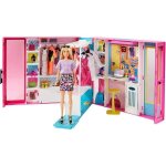 Barbie fashionistas - le dressing deluxe pour poupe transportable - 4 tenues et plus de 25 accessoires ...