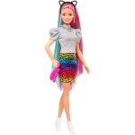 Poupe barbie - mattel - grn81 - cheveux arc - en - ciel - changement de couleur - 16 accessoires inclus ...