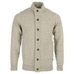 Barbour patch zip through knitted jumper gilet homme