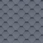 Bardeaux bitumineux hexagonal rock timbela h - grey couleur gris - bitume toiture 3 m2