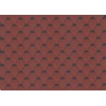 Bardeaux bitumineux hexagonal rock timbela h - red couleur rouge - bitume toiture 3m2