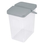 Baril de nourriture edanti conteneur avec poign�e pour animaux chien chat 10l gris