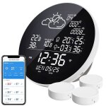 Barometre station mto wifi avec 3 capteurs extrieurs et cran lcd