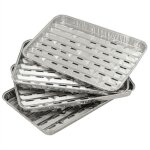 Barquettes aluminium 35x22 cm lot de 12 ? spcial barbecue