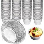 Barquette aluminium - pack de 50 - moules � p�tisserie ou ramequin pour vos plats pr�f�r�s - plat aluminium ...