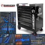 Servante datelier - barracuda tools - dynamic + - 7 tiroirs - 246 outils - noir
