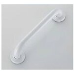 Barre appui douche 400mm blanc s�curit� wc handicap� maintien
