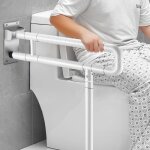 Barre dappui wc 60 cm barre d?appui en acier de salle de bain pliable de douche pliable poignée de support ... Barre dappui wc 60 cm barre d?appui en acier de salle de bain pliable de douche pliable poignée de support ...